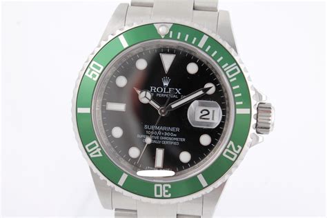 rolex submariner stahl grün|Rolex Submariner green.